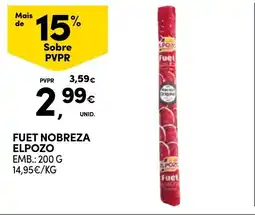 Continente Fuet nobreza elpozo promoção