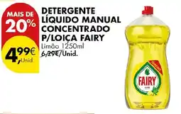 Pingo Doce detergente líquido manual concentrado p/loça fairy promoção