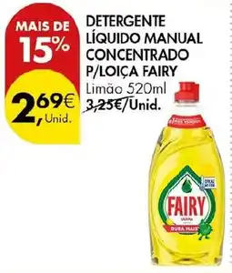 Pingo Doce Detergente líquido manual concentrado p/loica fairy promoção