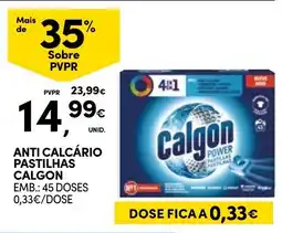 Continente Anti calcário pastilhas calgon promoção