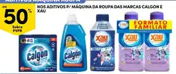 Continente Nos aditivos p/ máquina da roupa das marcas calgon e xau promoção