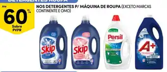 Nos detergentes p/ máquina de roupa