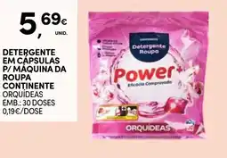 Continente Detergente em cápsulas p/ máquina da roupa continente promoção