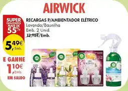 Pingo Doce Airwick recargas p/ambientador elétrico promoção