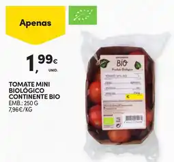 Continente tomate mini biológico continente bio promoção