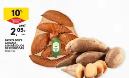 Continente batata doce laranja promoção