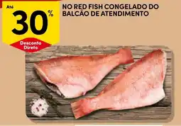 Continente No red fish congelado do balcão de atendimento promoção