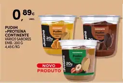 Continente Pudim + proteína continente promoção