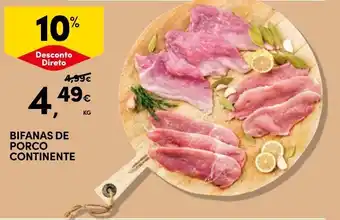 Continente Bifanas de porco continente promoção