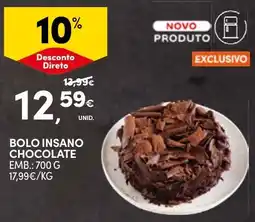 Continente Bolo insano chocolate promoção