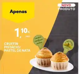 Continente Cruffin pistácio/pastel de nata promoção