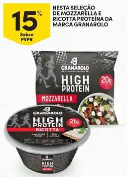 Continente Nesta seleção de mozzarella e ricotta proteína da marca granarolo promoção