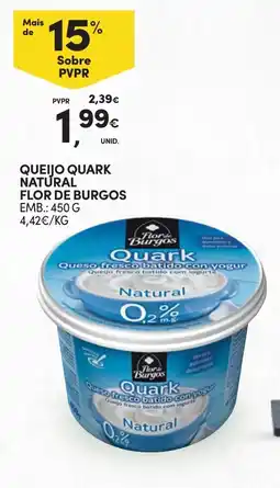 Continente Queijo quark natural flor de burgos promoção