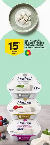 Continente Nesta seleção de queijo fresco longa duração da marca matinal promoção