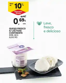 Continente Queijo fresco s/lactose continente promoção