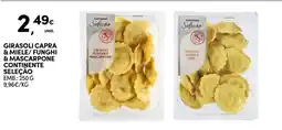 Continente Girasoli capra & miele/funghi & mascarpone continente seleção promoção