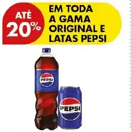 Pingo Doce Pepsi original e latas pepsi promoção