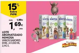 Continente Leite aromatizado mimosa promoção