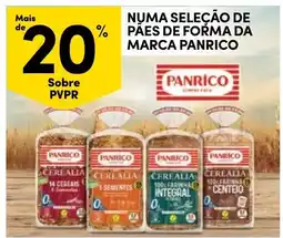 Continente Numa seleção de paes de forma da marca panrico promoção