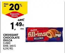 Continente Croissant chocolate dulca promoção