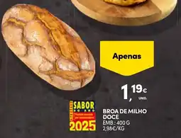 Continente Broa de milho doce promoção