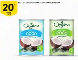 Continente No leite de coco da marca origens bio promoção