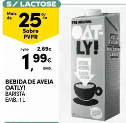 Continente Bebida de aveia oatly! barista promoção
