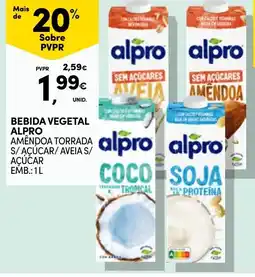 Continente Bebida vegetal alpro promoção