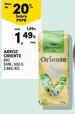 Continente Arroz oriente bio promoção