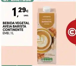 Continente Bebida vegetal aveia barista continente promoção