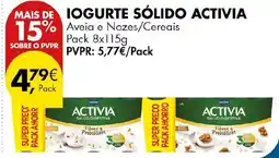Pingo Doce Iogurte sólido activia promoção