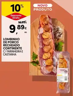 Continente Lombinho de porco recheado continente c/ farinheira e castanha promoção