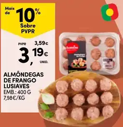 Continente almôndegas de frango lusiares promoção
