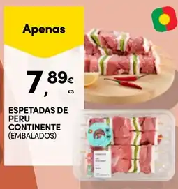 Continente Espetadas de peru continente (embalados) promoção