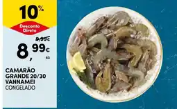 Continente Camarão grande 20/30 vannamei promoção
