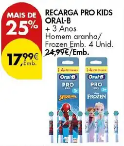 Pingo Doce Recarga pro kids oral-b promoção