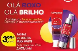 Pingo Doce Colgate pastas de dentes max white promoção