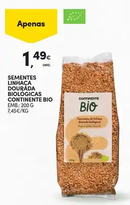 Continente Sementes linhaça dourada biológicas continente bio promoção