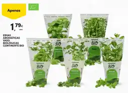 Continente Ervas aromáticas vaso biológicas continente bio promoção