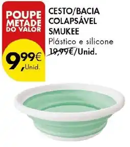 Pingo Doce cesto/bacia colapsável smukkee promoção