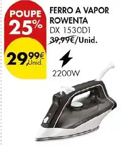 Pingo Doce ferro a vapor rowenta dx 1530d1 promoção
