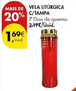 Pingo Doce vela litúrgica c/tampa promoção