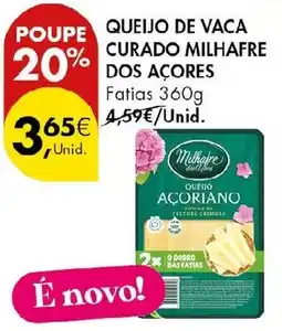 Pingo Doce Queijo de vaca curado milhafre dos açores promoção