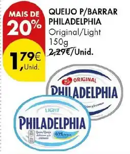 Pingo Doce queijo p/barrar philadelphia promoção
