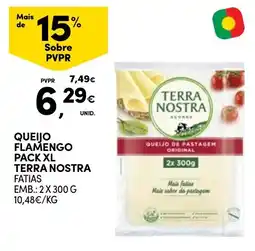 Continente queijo flamengo pack xl terra nostra promoção