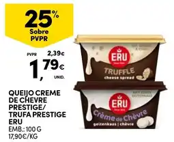 Continente Queijo creme de chevre prestige/ trufa prestige eru promoção