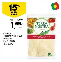 Continente Queijo terra nostra ralado promoção