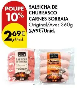 Pingo Doce Salsicha de churrasco carnes sorraia promoção