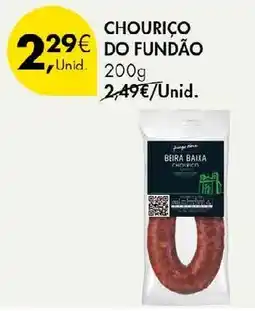 Pingo Doce Chouriço do fundão promoção