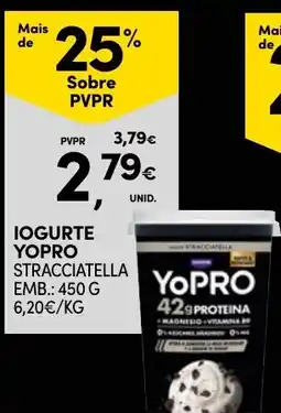 Continente Iogurte yopro stracciatella promoção